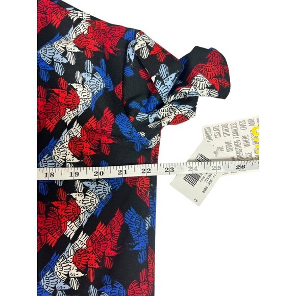 LuLaRoe Women's Navy Blue & Red Top - Picture 4 of 6